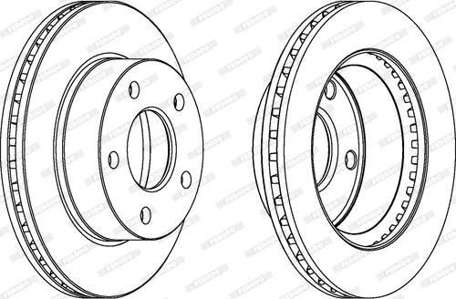 Ferodo DDF370 - Brake Disc autospares.lv