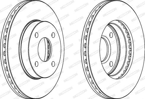 Ferodo DDF371 - Brake Disc autospares.lv