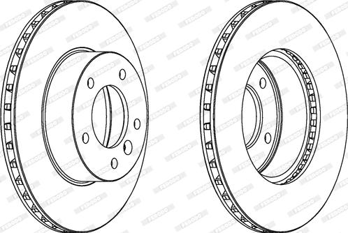 Ferodo DDF295 - Brake Disc autospares.lv