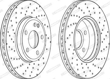 Ferodo DDF2464C - Brake Disc autospares.lv