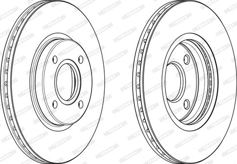 Ferodo DDF2461C - Brake Disc autospares.lv