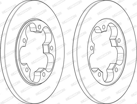 Ferodo DDF2484C - Brake Disc autospares.lv