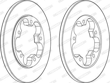 Ferodo DDF2484C - Brake Disc autospares.lv