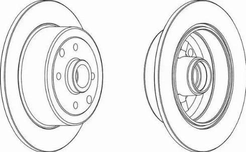 Ferodo DDF242-1 - Brake Disc autospares.lv