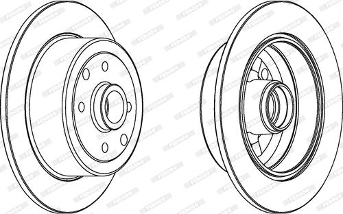 Ferodo DDF242 - Brake Disc autospares.lv