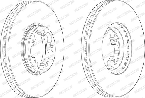 Ferodo DDF2470-1 - Brake Disc autospares.lv