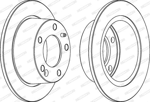 Ferodo DDF247 - Brake Disc autospares.lv