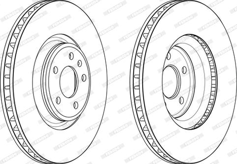 Ferodo DDF2598C-1 - Brake Disc autospares.lv