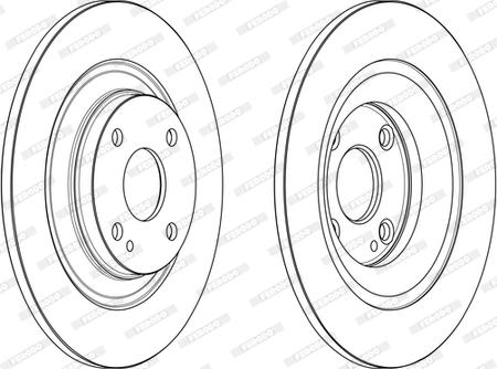 Ferodo DDF2593C - Brake Disc autospares.lv