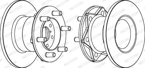 Ferodo DDF254 - Brake Disc autospares.lv