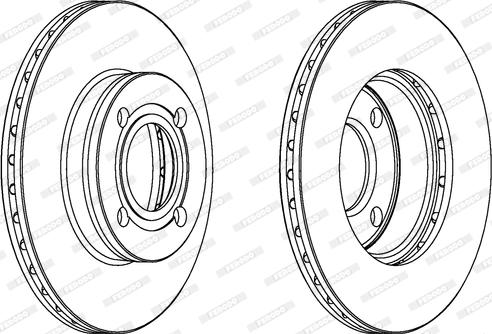 Ferodo DDF256 - Brake Disc autospares.lv