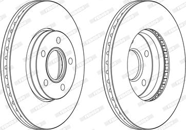 Ferodo DDF2509C - Brake Disc autospares.lv