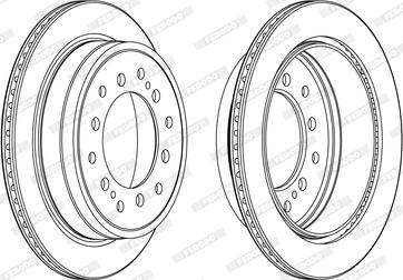 Ferodo DDF2505C - Brake Disc autospares.lv