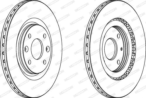 Ferodo DDF251 - Brake Disc autospares.lv