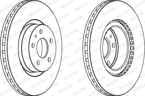 Ferodo DDF253 - Brake Disc autospares.lv