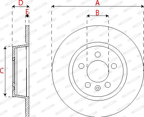 Ferodo DDF2691C - Brake Disc autospares.lv