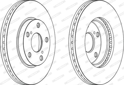 Ferodo DDF2653C - Brake Disc autospares.lv