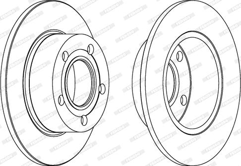 Ferodo DDF265C - Brake Disc autospares.lv