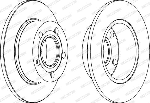 Ferodo DDF265 - Brake Disc autospares.lv