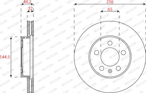 Ferodo DDF2663C - Brake Disc autospares.lv