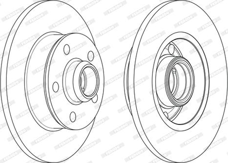 Ferodo DDF266C-1 - Brake Disc autospares.lv