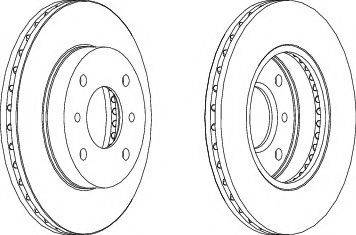 Ferodo DDF260-1 - Brake Disc autospares.lv