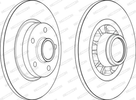 Ferodo DDF2602-1 - Brake Disc autospares.lv