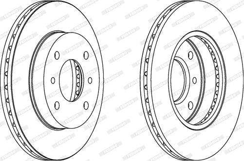 Ferodo DDF260C - Brake Disc autospares.lv