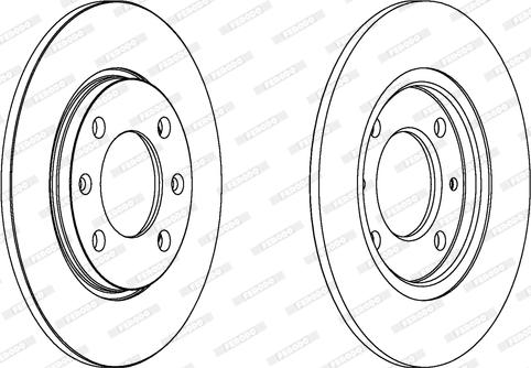 Ferodo DDF263 - Brake Disc autospares.lv