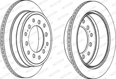 Ferodo DDF2094C-D - Brake Disc autospares.lv