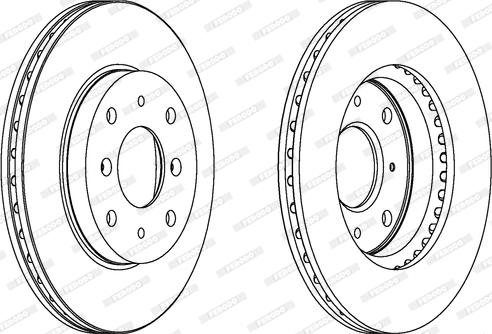 Ferodo DDF204 - Brake Disc autospares.lv