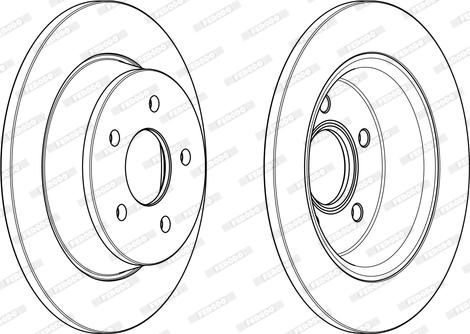 Ferodo DDF2058C - Brake Disc autospares.lv