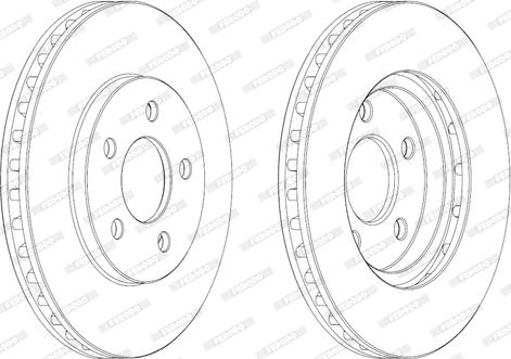 Ferodo DDF2001 - Brake Disc autospares.lv