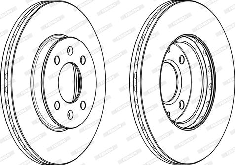 Ferodo DDF2089C - Brake Disc autospares.lv