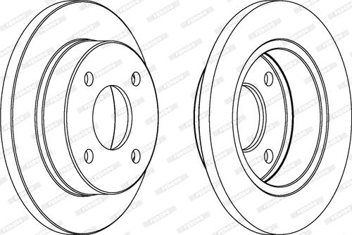 Ferodo DDF202 - Brake Disc autospares.lv