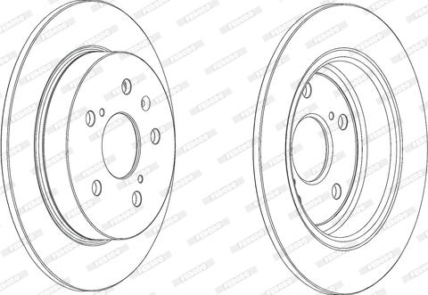 Ferodo DDF2075C - Brake Disc autospares.lv