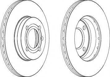 Ferodo DDF207C-1 - Brake Disc autospares.lv