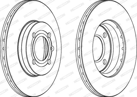 Ferodo DDF207 - Brake Disc autospares.lv