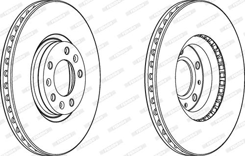 Ferodo DDF2156C - Brake Disc autospares.lv