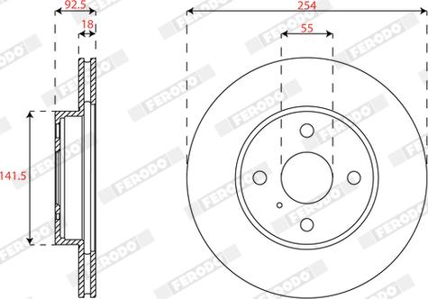 Ferodo DDF2166 - Brake Disc autospares.lv