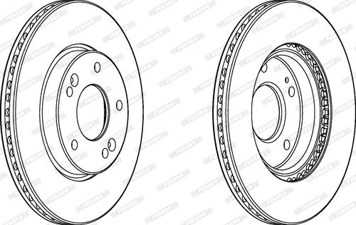 Ferodo DDF2187C - Brake Disc autospares.lv