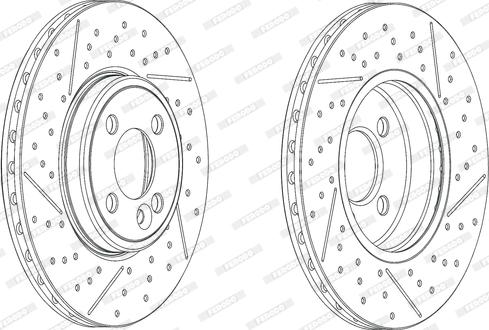 Ferodo DDF2126C - Brake Disc autospares.lv