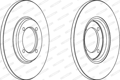 Ferodo DDF280 - Brake Disc autospares.lv