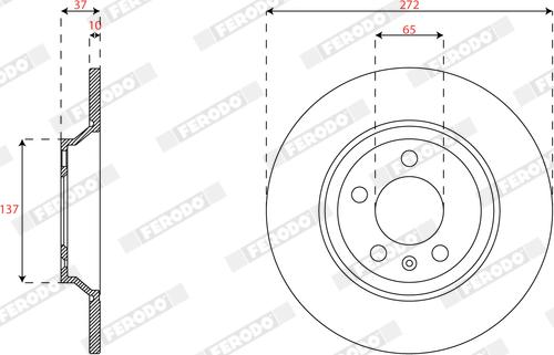 Ferodo DDF2829C - Brake Disc autospares.lv