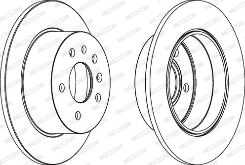 Ferodo DDF239 - Brake Disc autospares.lv