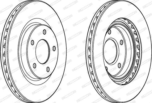 Ferodo DDF2384C - Brake Disc autospares.lv