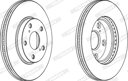 Ferodo DDF2380X - Brake Disc autospares.lv