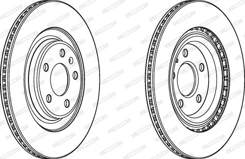 Ferodo DDF2383C - Brake Disc autospares.lv