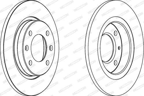 Ferodo DDF238 - Brake Disc autospares.lv