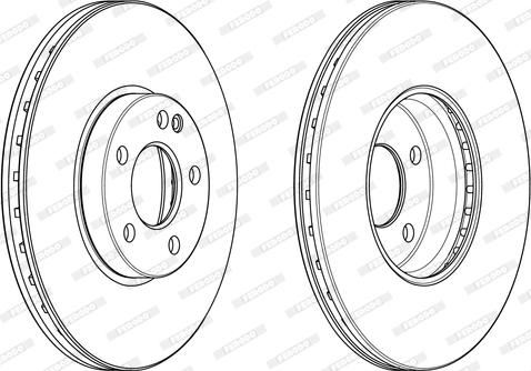 Ferodo DDF2334C-1 - Brake Disc autospares.lv